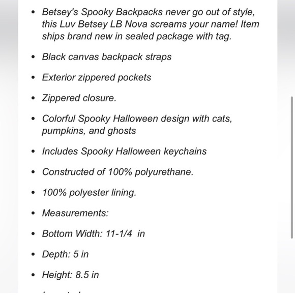 NWOT Betsey Johnson backpack - Picture 4 of 5